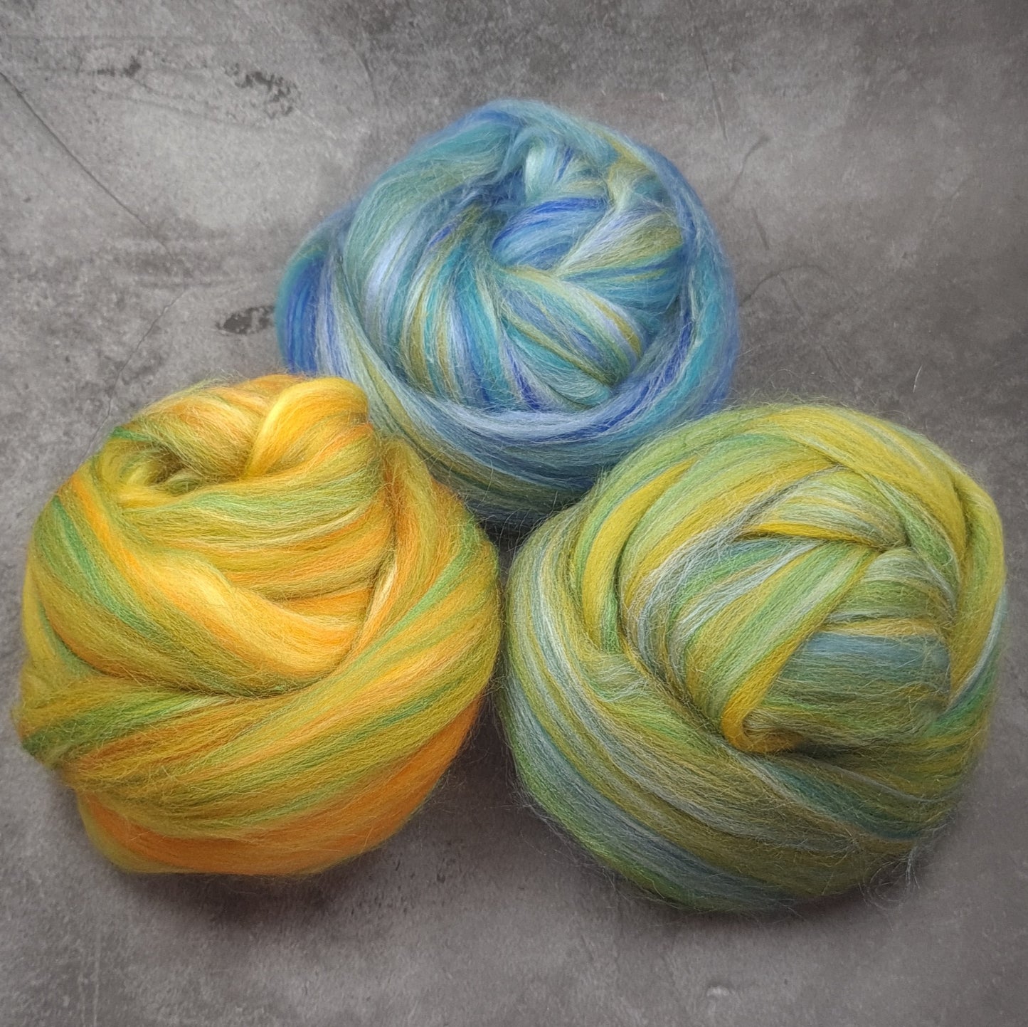 Taster Pack - Super Fine Merino & Tussah Silk combed top - Downend Blend