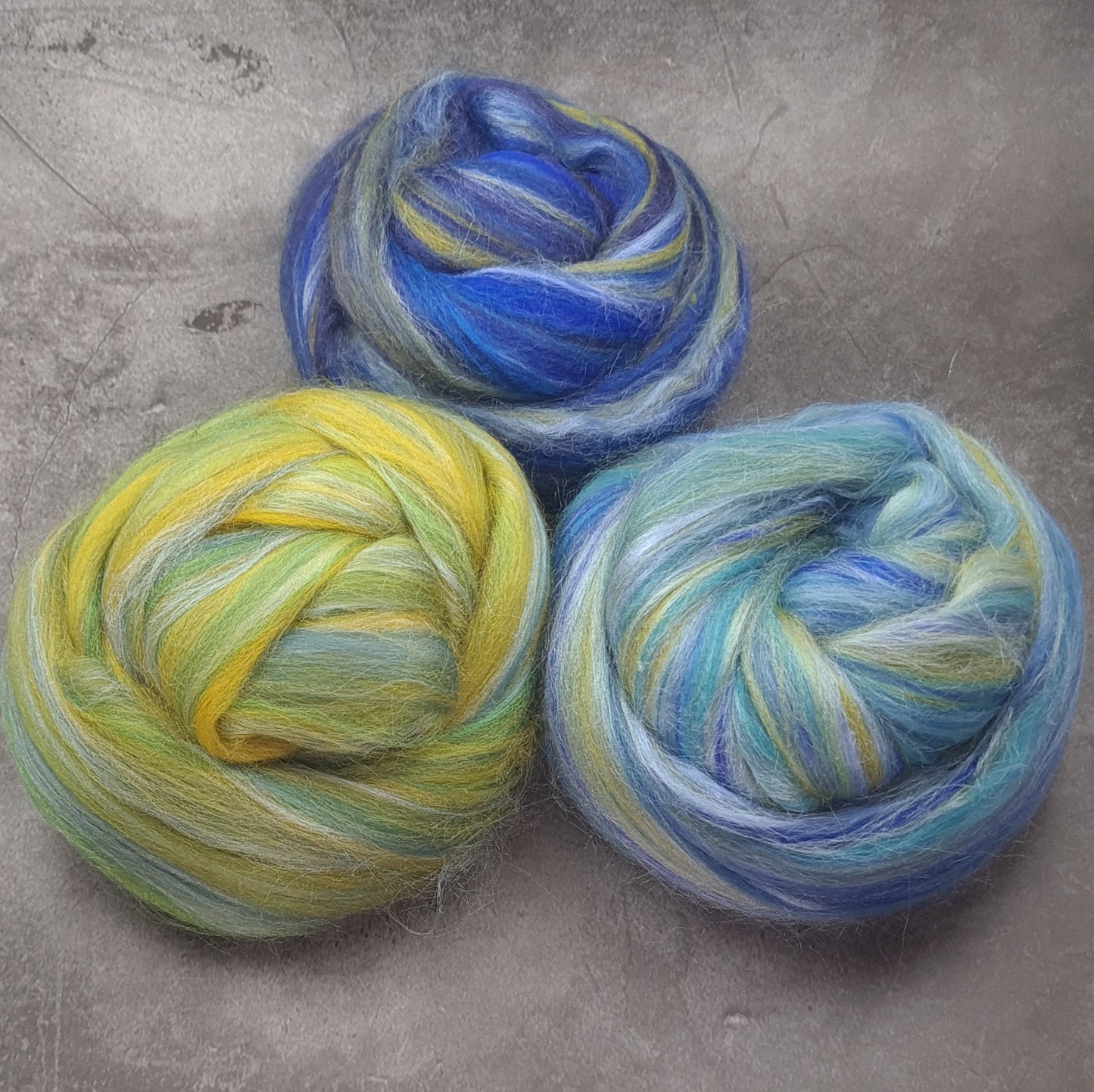 Taster Pack - Super Fine Merino & Tussah Silk combed top - Downend Blend