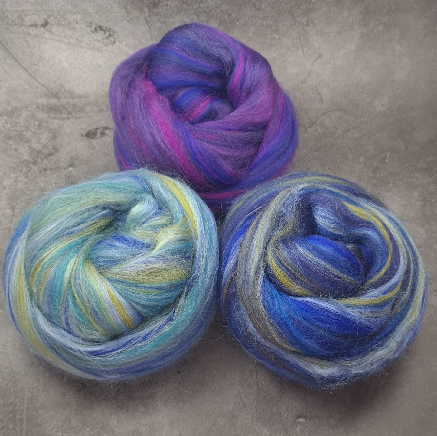 Taster Pack - Super Fine Merino & Tussah Silk combed top - Downend Blend