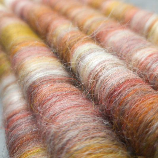 Rolags (or Punis) for spinning, Autumn Leaves, Special Edition October '24