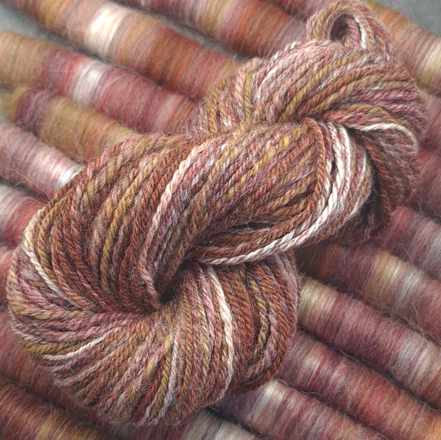 Rolags (or Punis) for spinning, Autumn Leaves, Special Edition October '24