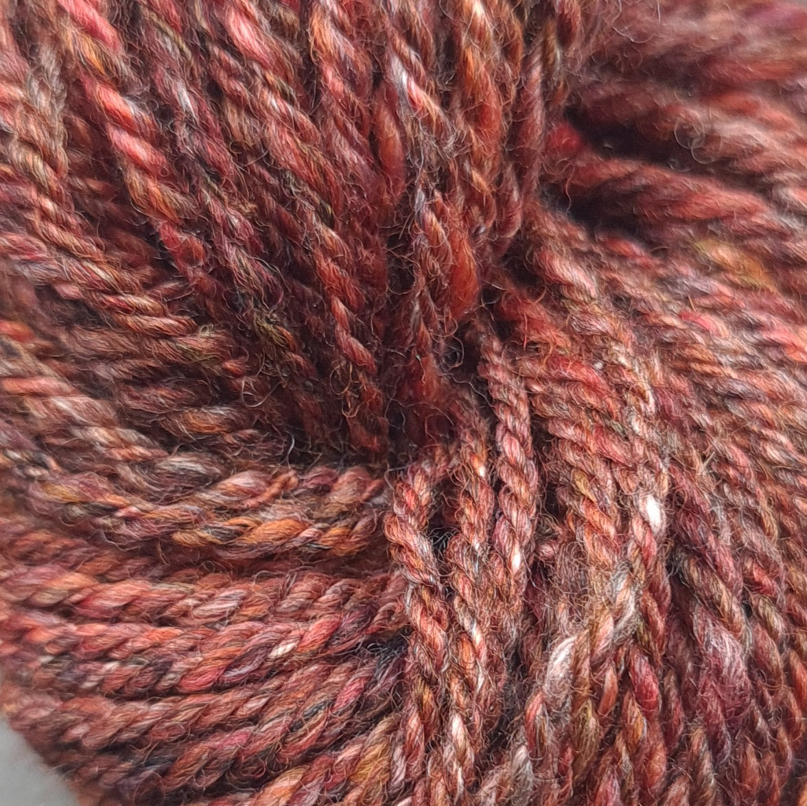 Handspun Worsted/Aran yarn, merino wool, alpaca & silk, mini skeins