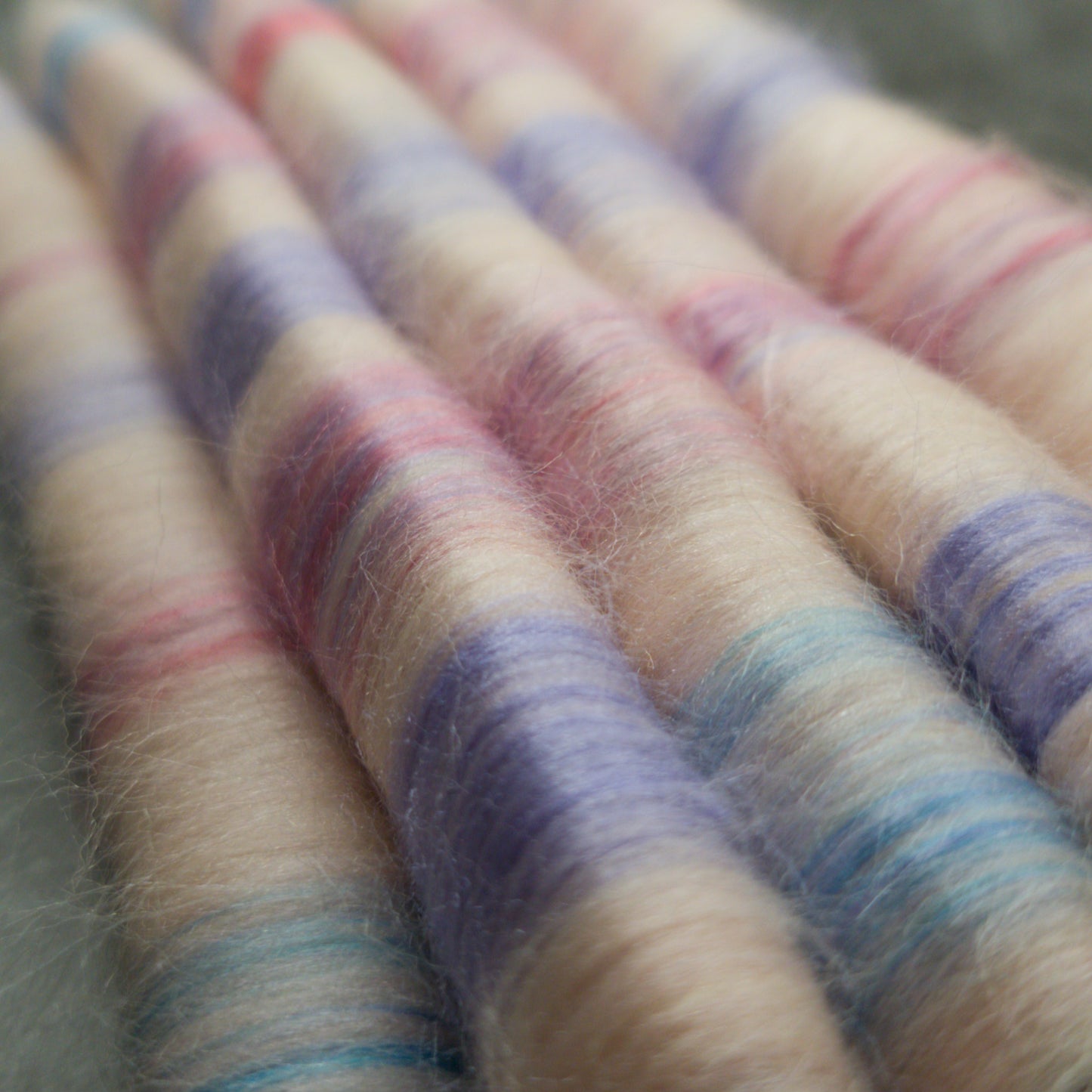 Rolags (or Punis) for spinning, Winter Heart, Special Edition February '25