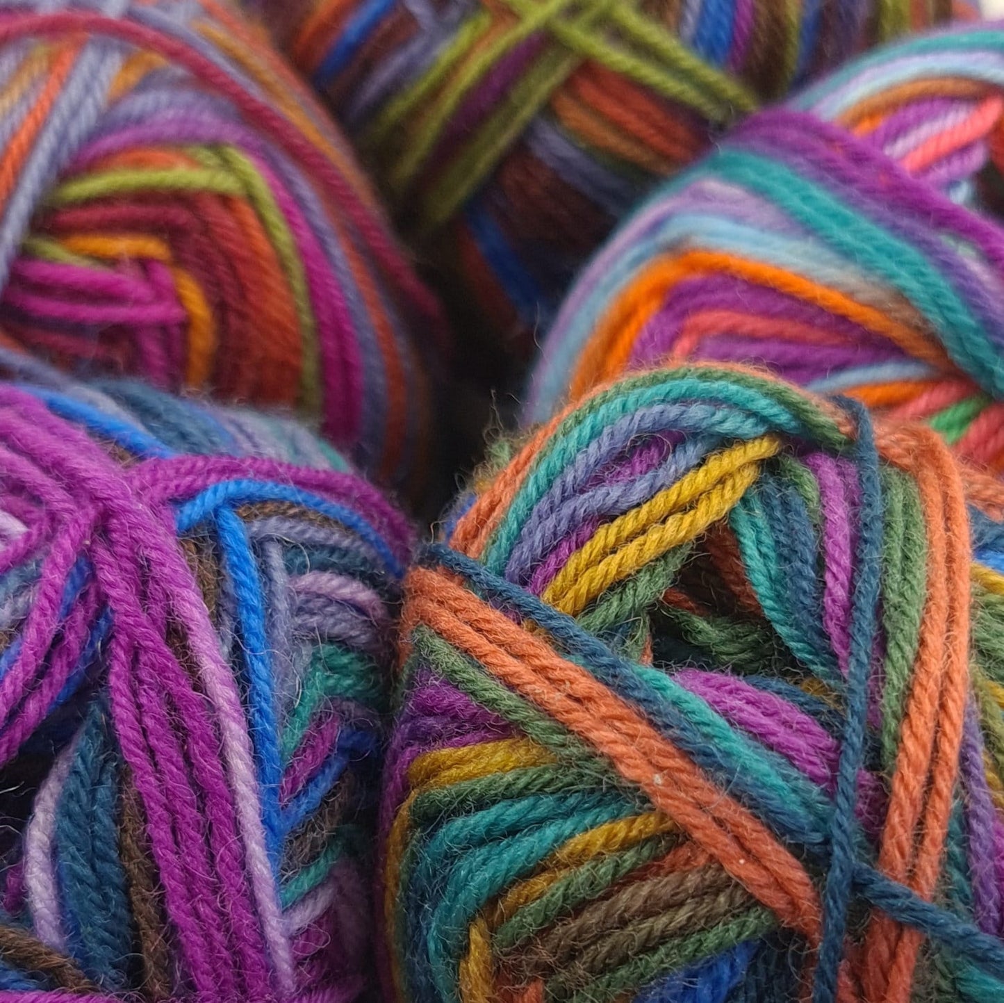 Sock Yarn - Self Patterning. 50g ball of Regia Design Line by Kaffe Fassett Exotic Color, Clay. FREE sock pattern. Wool Polyamide mix